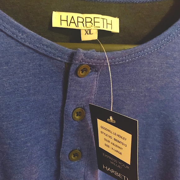 Long Sleeve Blue Buttoned XL Shirt - Picture 2 of 3